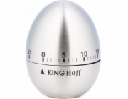 KingHoff mechanický časovač stříbrný (KH-3131)