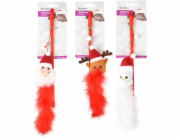 Flamingo Vánoční hračka pro kočky sněhulák/santa/sob