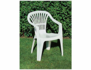 PROGARDEN SCILLA, bílá, 54×53×80 cm židle venkovní bílá