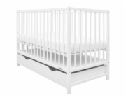 Dětská postýlka se šuplíkem New Baby BASIC bílá
