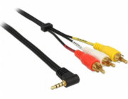 Delock Cable Jack 3,5 mm - RCA (Cinch) x3 1,5 m černý (84504)