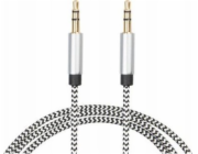 Libox Jack 3,5 mm - Jack 3,5 mm kabel 1,5 m stříbrný (LB0095)