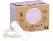 Ginger Bio GINGER ORGANIC_Tampony Normální bio tampony bez aplikátoru 18 ks