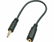 Lindy Jack 2,5 mm - Jack 3,5 mm kabel 0,2 m černý (35699)