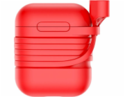 Baseus Ochranné pouzdro pro AirPods + Strap červené