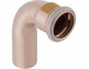 Geberit Jednozásuvkové koleno Mapress Kupfer Gas 90° 22 mm (34509)