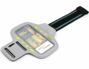Platinet PLATINETOVÝ SPORTOVNÍ NÁRAMEK NA SMARTPHONE ŠEDÝ S LED [43709]
