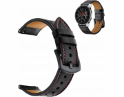 Strado Kožený řemínek pro Amazfit BIP/GTS/GTR 42mm (Black) univerzální