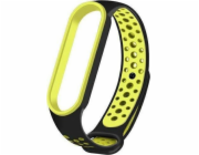 Pásek Beline Beline Mi Band 6 černo-zelený/černo-zelený Design