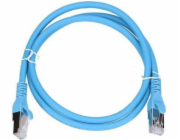 ExtraLink Patchcord CAT.6A, S/FTP, 1m, modrý (EX.6556)