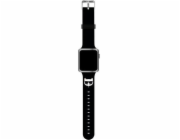 Karl Lagerfeld Karl Lagerfeld KLAWLSLCK Řemínek Apple Watch 42/44/45 mm černý/černý řemínek Silikonové hlavy Choupette