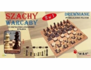 W&K šachy, dřevěná dáma 2v1