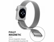 Crong Crong Milano Steel - Apple Watch řemínek z nerezové oceli 38/40 mm (černý)