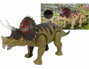 Figurka štíhlého sportovního dinosaura Triceratopse na baterie