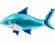 Fóliový balónek PartyDeco Shark, 92x48cm, mix jedné velikosti
