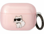 Karl Lagerfeld Karl Lagerfeld KLAPHNCHTCP kryt Airpods Pro růžový/růžový Ikonik Choupette