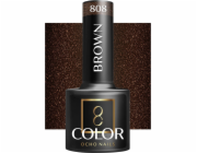 Activeshop OCHO NAILS Hybridní lak na nehty hnědý 808 -5 g