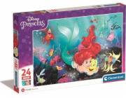 Clementoni CLE puzzle 24 maxi SuperKolor Malá mořská víla 24243