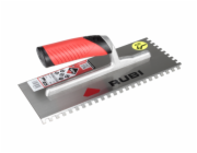 Rubi ozubené ocelové hladítko 28 cm 6 x 6 mm 45o RUBIFLEX otevřená rukojeť (75946)