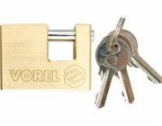 Vorel Mosazný visací zámek 65mm 3 klíče 77211