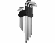 AWTools Sada torxových klíčů ve tvaru L T10-T50 9 ks. (AW40531)