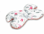 Sensillo BUTTERFLY POLŠTÁŘ 26X35 RETRO RŮŽOVÉ ŠEDÉ PTÁČKY