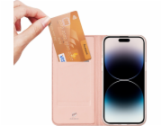 Dux Ducis Case pro iPhone 15 Pro kryt s klopou a peněženkou Dux Ducis Skin Pro - růžový