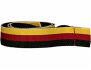 Sportovní stuha Victoria 20 mm - černo-červeno-žlutá