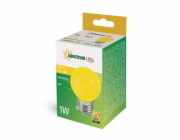 LED lampa, Spectrum, P45, 1W, E27, žlutá barva