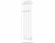 Elektrický sušák ručníků Thema Lux BK-109-4VT, chrom