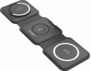 Choetech nabíječka Choetech T588-F 3v1 15W magnetická indukční nabíječka (černá)