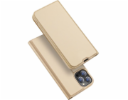 Dux Ducis Dux Ducis Skin Pro pouzdro pouzdro s chlopní iPhone 13 Pro zlaté