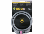 Dunlop BIKE LOCK DUNLOP KOMBINACE KABELŮ 1,0x65CM - ŠEDÁ