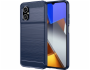Hurtel Carbon Case Xiaomi Redmi Note 11E /Redmi 10 5G / Redmi 10 Prime+ 5G / Poco M4 5G flexibilní silikonový karbonový kryt modrý