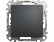 Schneider Electric Sedna Design, Double button, černá antracitová