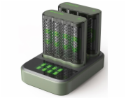 GP ReCyko M452 8-fach LCD-Modell Docking St. + 4x AA NiMh 2600mAh