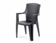 Venkovní židle GARDEN4YOU EDEN, antracit, 62×60×89 cm