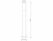 Svítidlo Domoletti Monteo DH022-800, 23W, E27, IP44