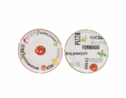 Talíř na pizzu 31 cm zelený okraj HT-27020533zele