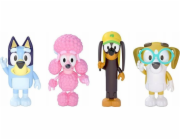 Tm Toys Bluey Blue akční figurka - Friends Dogs figurka Set 4-balení BLU13014