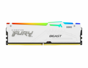 KINGSTON DIMM DDR5 16GB 6000MT/s CL30 Non-ECC FURY Beast RGB XMP, Bílá