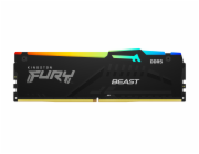 Kingston FURY Beast RGB - DDR5 - modul - 16 GB - DIMM 288-pin - 6800 MHz / PC5-54400 - CL34 - 1.4 V - bez vyrovnávací paměti - on-die ECC - černá