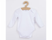 Kojenecké body s dlouhým rukávem New Baby bílé Vel.62 (3-6m)