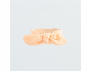 Kojenecká mušelínová čelenka New Baby Leny peach Vel.68 (4-6m)