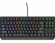 Genesis herní klávesnice THOR 230/TKL/RGB/Outemu Brown/Drátová USB/US layout/Černá