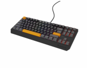 Genesis herní klávesnice THOR 230/TKL/RGB/Outemu Red/Drátová USB/US layout/Anchor Positive Šedá