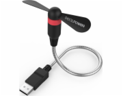 Realpower RealPower USB mini ventilátor černý USB ventilátor (USB-Ventilator flexibel)