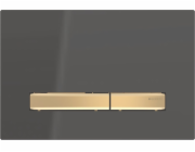 Tlačítko pro proplachování Geberit Splachování Geberit Sigma50, Front, Black, Buttons: Brass [1]
