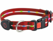 DOGGY VILLAGE Signal collar MT7115 red - LED dog collar - 60cm