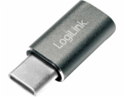 LogiLink USB-C - microUSB USB adaptér stříbrný (AU0041)
